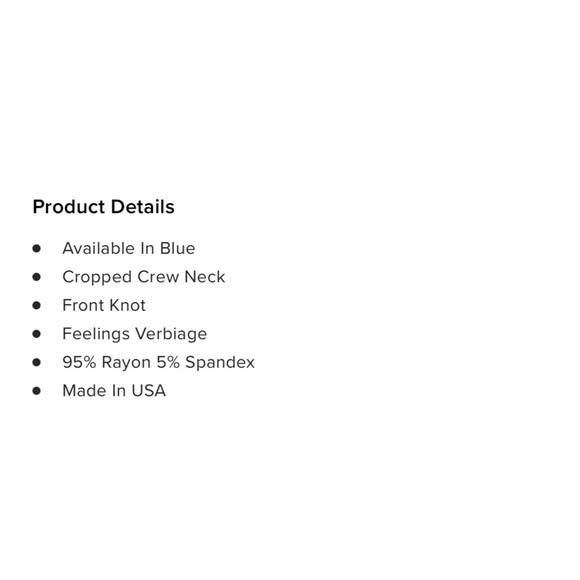 NWOT Feelings Tee - Picture 6 of 6